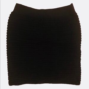 One Size black ribbed skirt M U.S.A nearly new